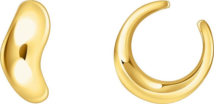 Actual product image Thomas Sabo Earcuff in curved shape (750 yellow gold gilding, 925 sterling silver)