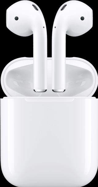 Image du produit Apple AirPods 2e génération avec boîtier de chargement sans fil (2019) (pas de réduction du bruit, 5 h, Sans fil)