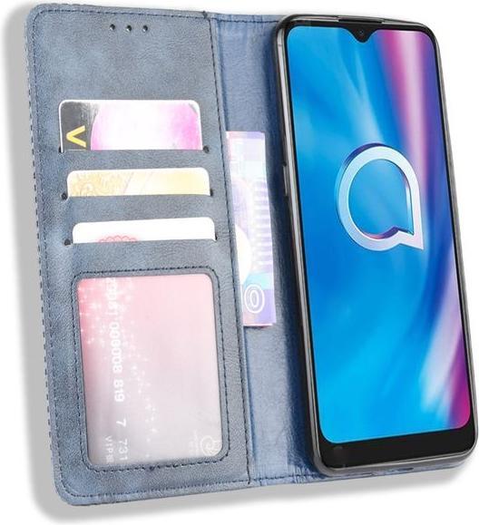 Image du produit MU Classic Série de couvertures de livre en cuir rétro (1S (2020), Alcatel 3X (2020))