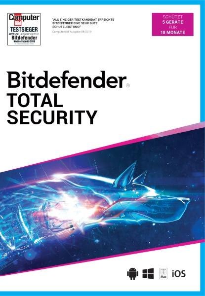 Bhv Bitdefender Total Security 2021 5 Gerät / 18 Monate (Code in a Box)