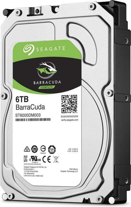 Image du produit Seagate BarraCuda (6 To, 3.5", SMR)