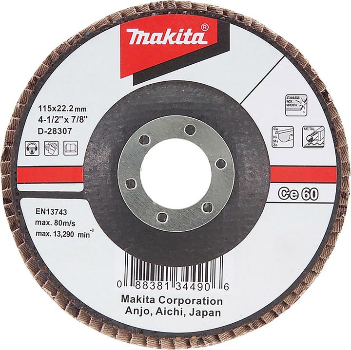 Actual product image Makita Flap disc Ø 180mm grain 120 (120)