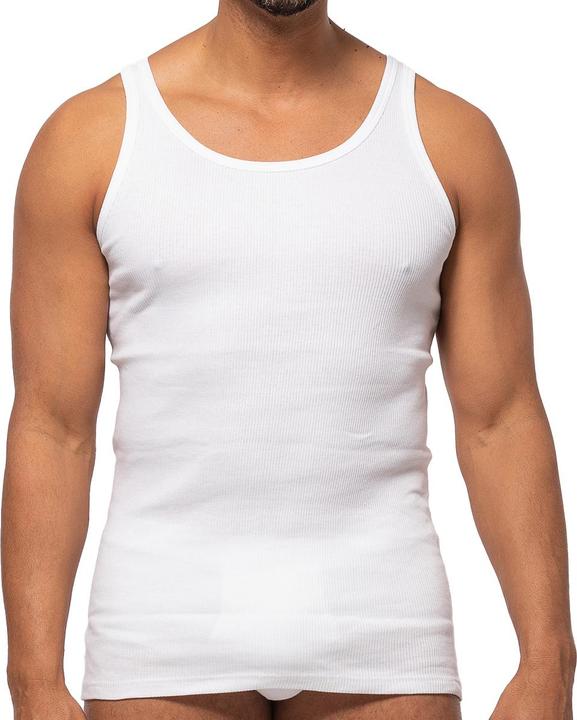 Produktbild Ammann 4er Pack Organic Cotton Doppelripp Unterhemd / Tanktop (L)