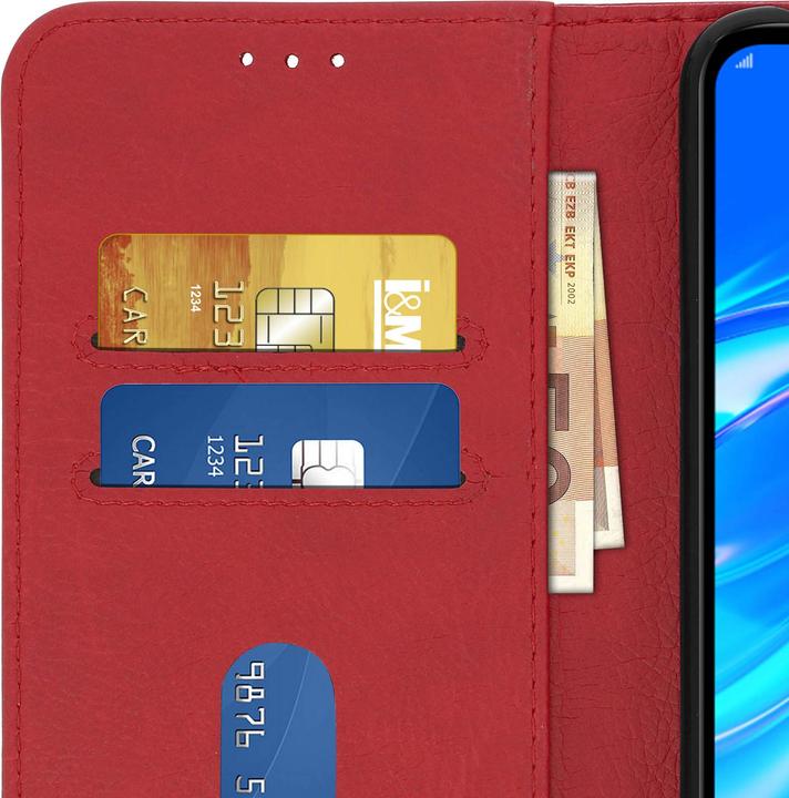 Image du produit Avizar Portefeuille Flip Cover, étui à rabat en similicuir pour Huawei Y7 2019 - Rouge (Huawei Y7 (2019))