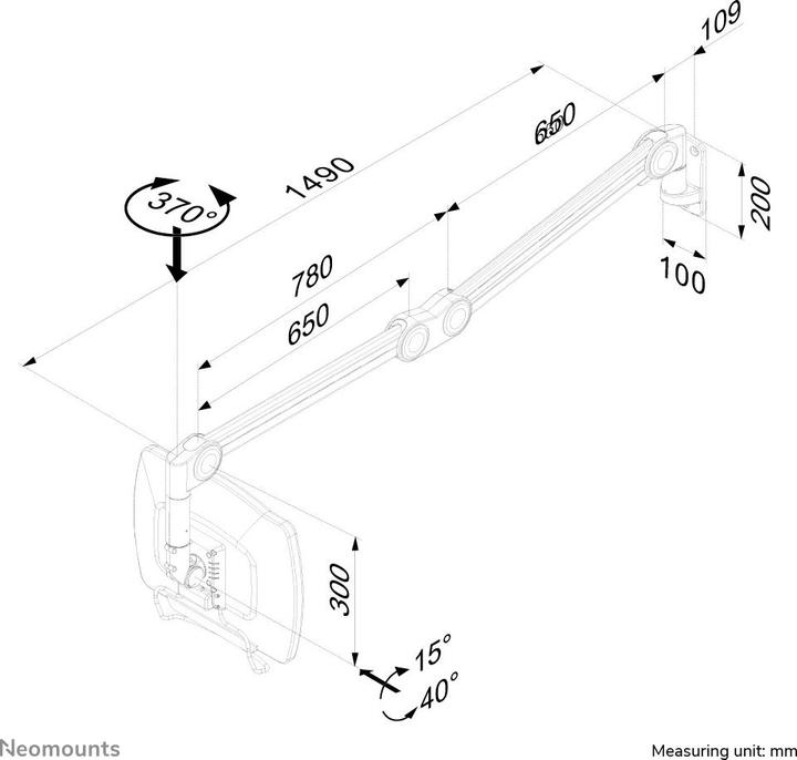 Image du produit Neomounts Fpma-Haw200 (Mur, 27")
