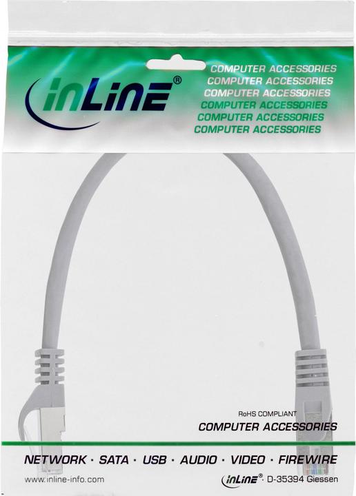 Produktbild InLine Patchkabel (SF/UTP, CAT5e, 0.25 m)