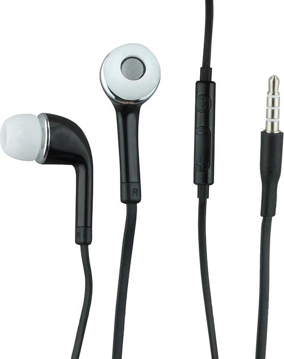Immagine prodotto PhoneLook Cuffie Cable In-Ear dal design sportivo con telecomando e microfono integrato Nero (Cablato)
