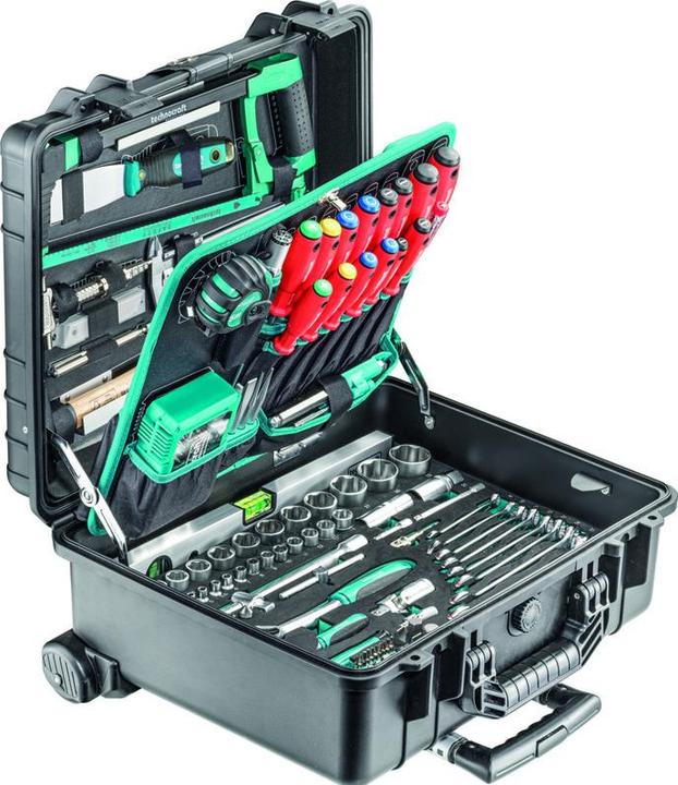 Produktbild technocraft Werkzeugkoffer PRO TROLLEY - IP65 (213 Teile)