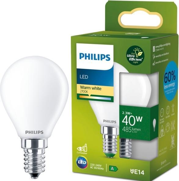 Produktbild Philips Ultra Efficient (E14, 2.30 W, 485 lm, 1 x, A)