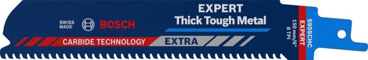 Bosch Professional Zubehör EXPERT 'Thick Tough Metal' S 955 CHC reciprocating saw blade, 1 piece