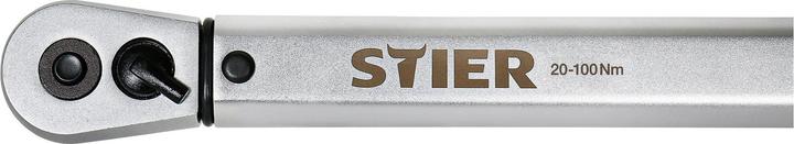 Immagine prodotto Stier Chiave dinamometrica con cricchetto reversibile 1/2" attacco 20-100 Nm (1/2", 20 Nm, 100 Nm)