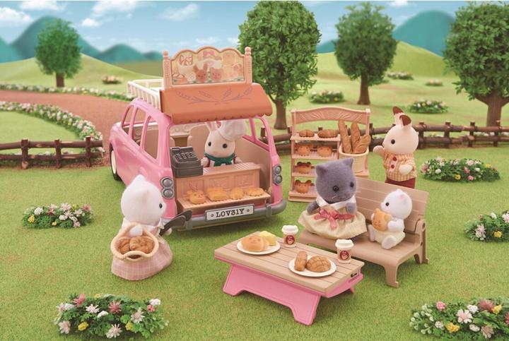 Image du produit Sylvanian Families Le monospace rose set pique-nique