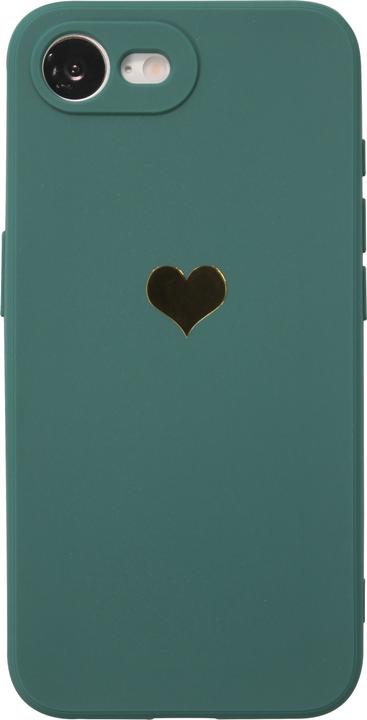 Actual product image PhoneLook Cover Silicone Mat Heart gold (Apple iPhone 16e)