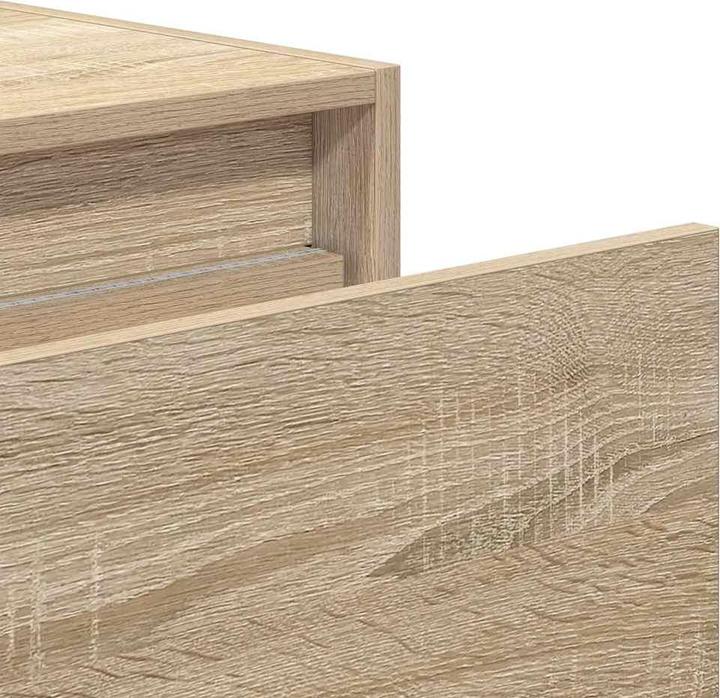 Immagine prodotto VidaXL Comodini a parete con luci LED 2 pezzi armadio in rovere Sonoma