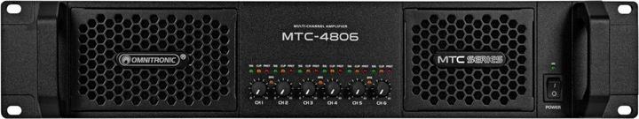 Actual product image Omnitronic MTC-4806 6-channel power amplifier