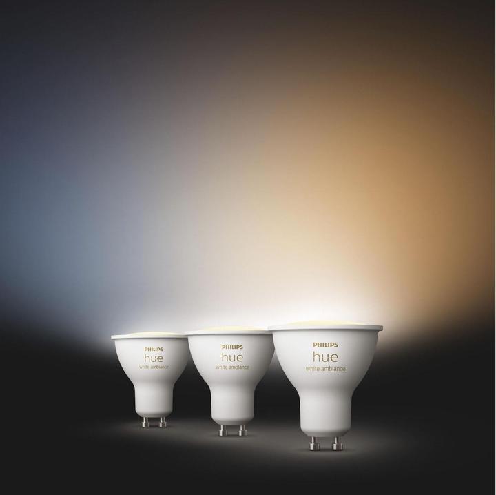 Actual product image Philips Hue White Ambiance (GU10, 4.20 W, 350 lm, 3 x, E)