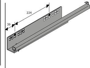 Actual product image Hettich Ausziehbarer Hosenhalter -800 anthrazit