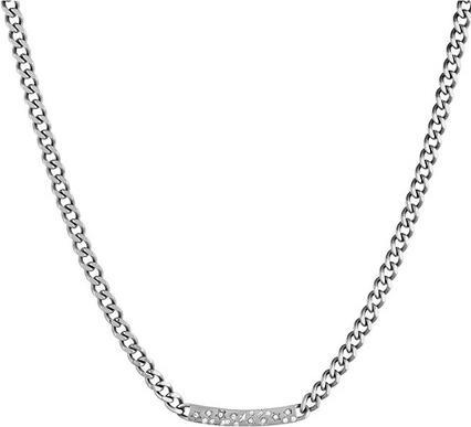 Liu Jo Womens Steel Necklace With Crystals Lj1825