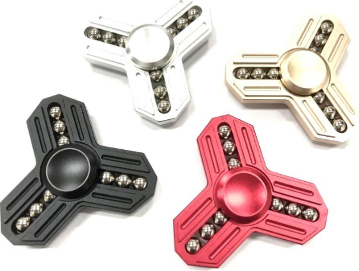 Produktbild FidgetSpinner Tri-Star Alu Stahlkugeln Fidget Spinner