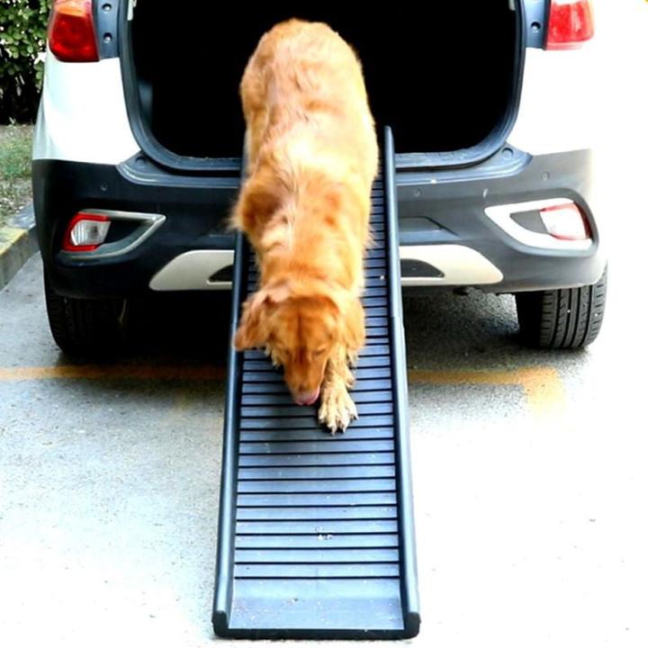 Image du produit Hermex Rampe pour chiens Rampe pliante Aide à la montée Aide au transport d'animaux (Chien, Lavable, Pliable)