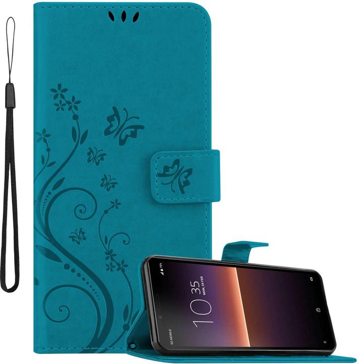 Produktbild Cadorabo Hülle für Sony Xperia 10 II mit Blumen Muster (Sony Xperia 10 II)