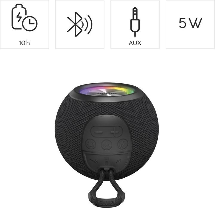 Produktbild Hama Ball Shape Speaker (10 h, Akkubetrieb)
