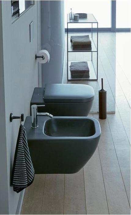 Produktbild Duravit Bürstengarnitur Starck T bodenstehend schwarz matt
