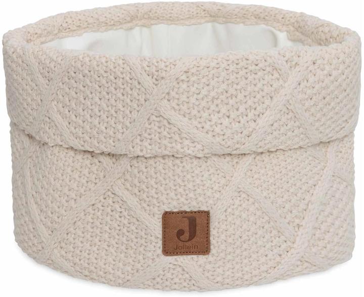 Jollein Cestino per la cura Check Knit Oatmeal 14 x 18 cm