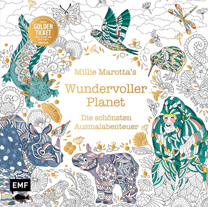 Actual product image Millie Marotta's Wonderful Planet - The most beautiful colouring adventures
