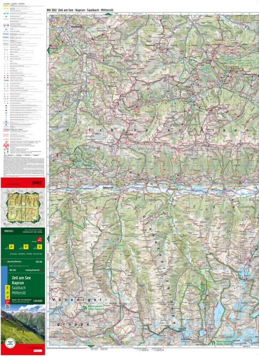 Immagine prodotto Zell am See - Kaprun, carta escursionistica, ciclistica e del tempo libero 1:50.000, freytag &