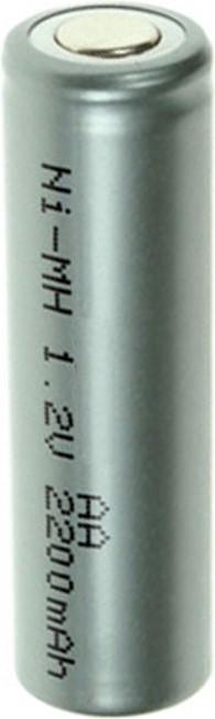 Actual product image AccuCell Battery HHR2200 Mignon AA Cell NiMH Battery Flat Top with (AA, 2200 mAh)