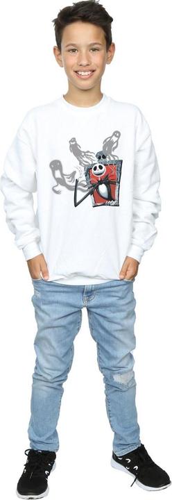 Actual product image Disney Boys Nightmare Before Christmas Ghosts Of Jack Sweatshirt (140, 146)