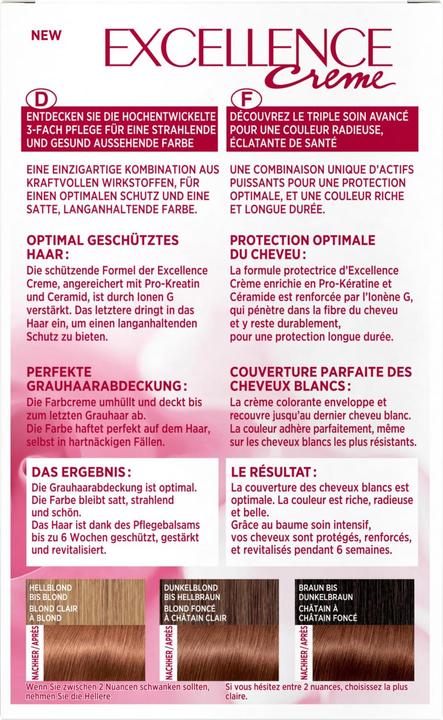 Produktbild L'Oréal Paris Excellence Crème (6.32 Sonniges Dunkelblond)