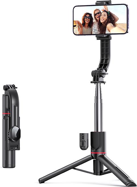 Actual product image Usams Selfie Stick Tripod czarny/black ZB25601 (US-ZB256)