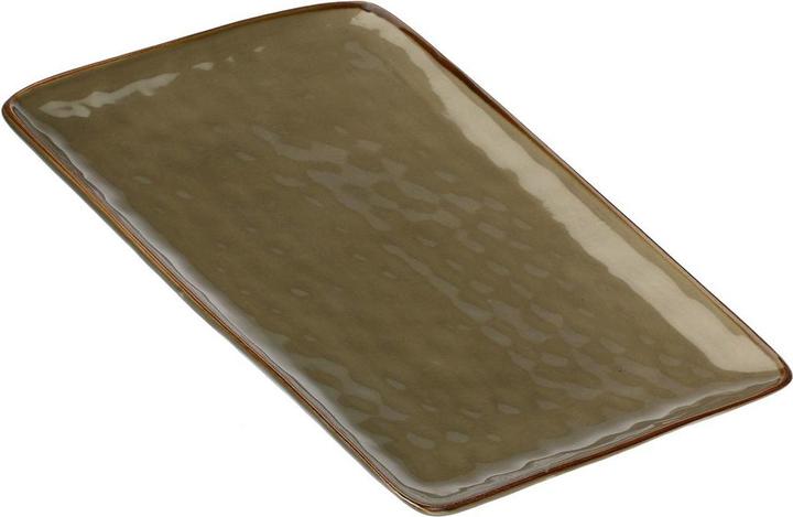 Produktbild Rose Tulipani Concerto Grigio Tortora Rechteckiges Tablett - Grau-Braun 36 x 26 5 cm