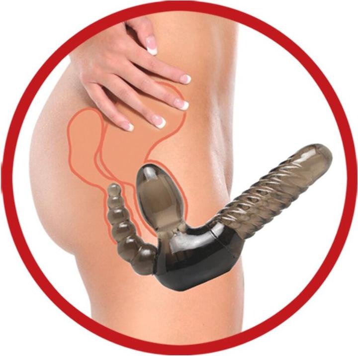 Actual product image Shots Strapless Strap-On With Anal Stimulation