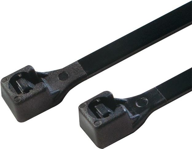 Image du produit LogiLink Colliers de serrage 100 pièces, longueur : 500 mm, épaisseur : 4,4 mm, noir (Serre-câbles en plastique, 500 mm, 100 pcs)