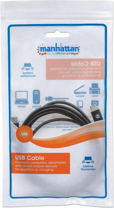 Immagine prodotto Manhattan USB-C Schwartz (1 m, USB 3.2 Gen 2)