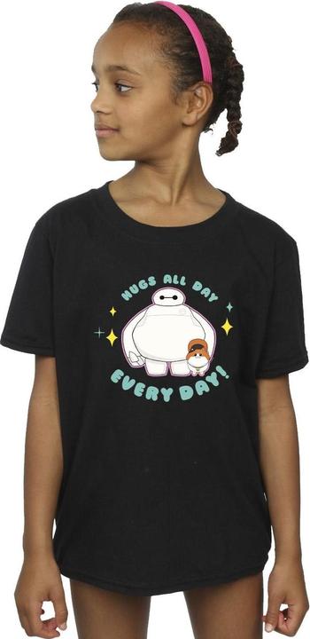 Actual product image Disney Girls Big Hero 6 Baymax Hugs Everyday Cotton T-Shirt (140, 146)