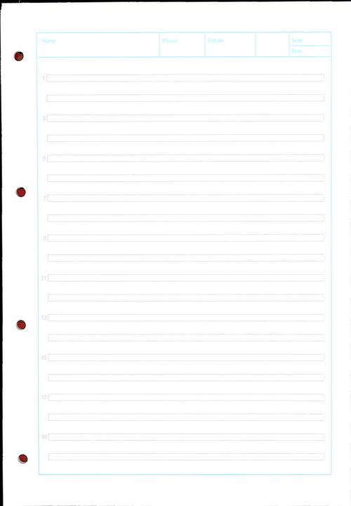 Produktbild Oxford Arbeitsblätterblock, A4, Lineatur 3 (A4, Harter Einband)