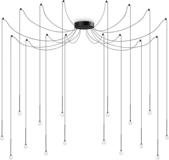 Immagine prodotto Ideal lux LUCCIOLA Lampada a sospensione LED 16x 16x16W ⌀200mm nero bianco caldo 284002 (1300 lm)