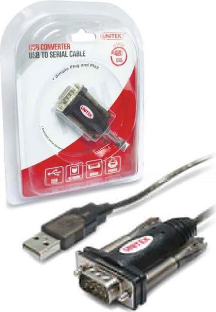 Actual product image Unitek Y-105A USB v. 1.1. DB9F/DB25M Black Cable interface/adapter (1.50 m)