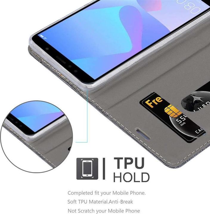 Image du produit Cadorabo Couverture look jeans Book (Huawei Y6 Prime (2019))