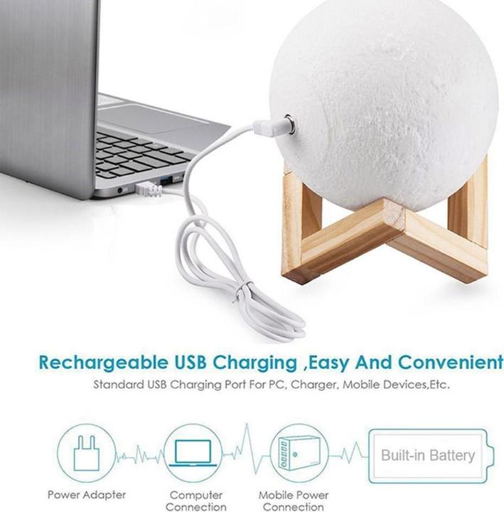 Actual product image Cover-Discount Moon lamp 3D