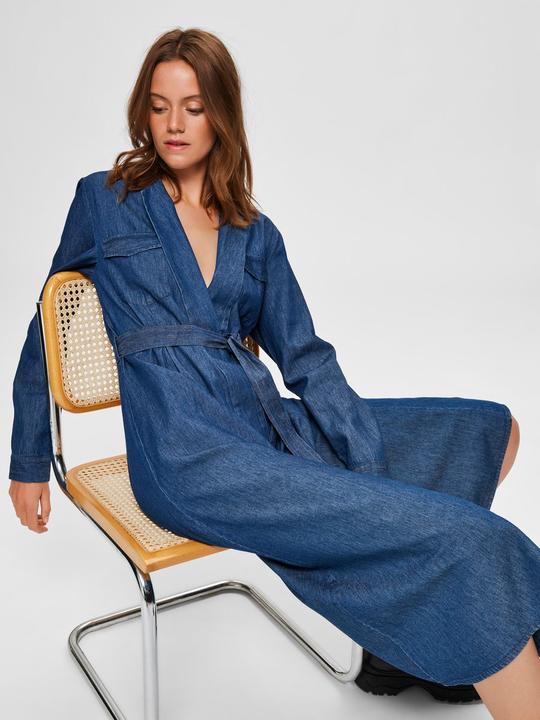 Image du produit Selected Femme Robe midi en denim (34)