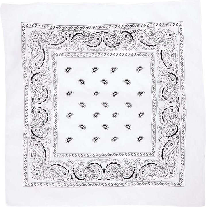 JTI Bandana, gemustert - Weiss