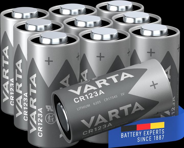 Produktbild Varta Photo Lithium (10 Stk., CR123A, 1430 mAh)