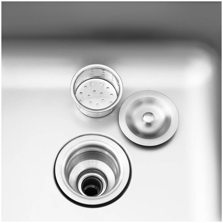 Produktbild Royal VKB Spülenschrank Spülenunterschrank Spülschrank Edelstahl Becken: 500x400x240 mm (Aufsatzspülbecken, 24 cm, 60 cm)