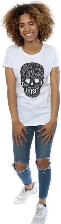 Actual product image Disney Womens/Ladies Tinker Bell Skull Cotton T-Shirt (XXL)