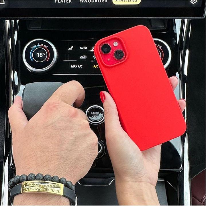 Actual product image Evelatus Apple iPhone 13 Liquid Silicone Case Chinese red (Apple iPhone 13)
